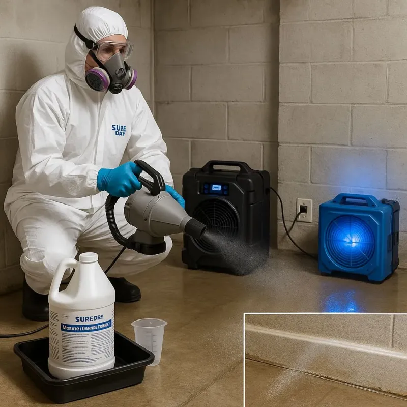 Sanitization and Odor Removal process in Pittsfield, NH